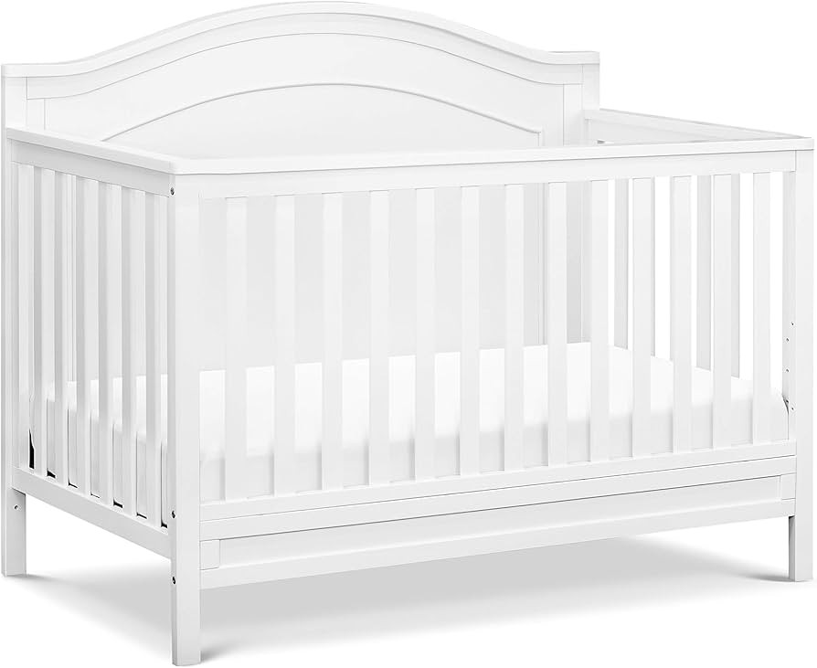 DaVinci Charlie 4-in-1 Convertible Crib in White, Greenguard Gold Certified | Amazon (US)