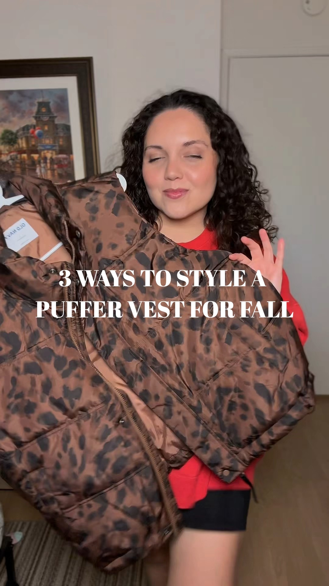 3 ways to style puffer vest for fall 

Old navy puffer vest size Largee

#LTKFindsUnder50 #LTKMidsize #LTKStyleTip