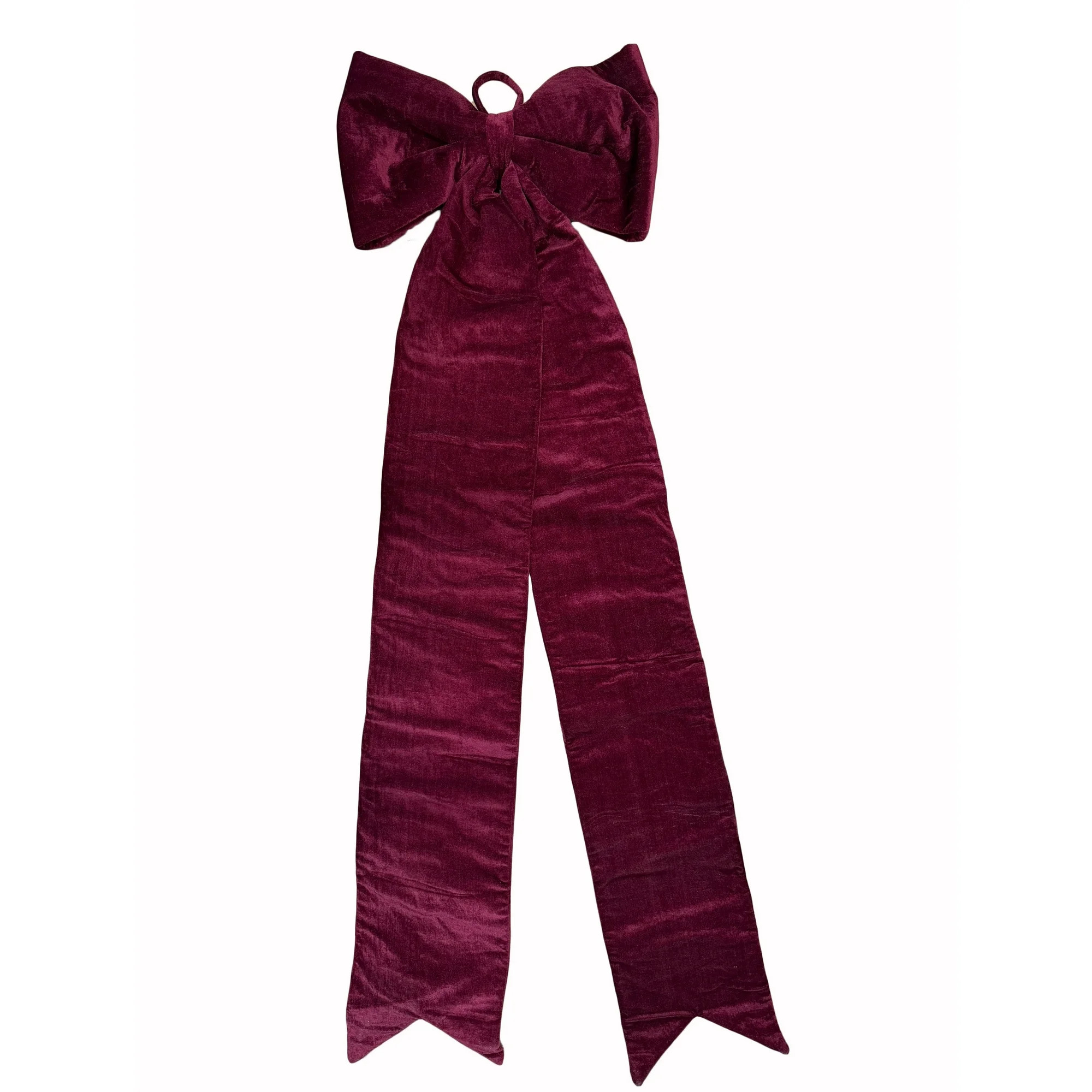 Holiday Time 70-Inch Giant Burgundy Velvet Bow Decoration, 22.83 x 70 Inches, Holiday Time Giant ... | Walmart (CA)