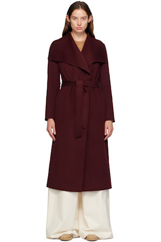 Burgundy Mai-CN Coat | SSENSE