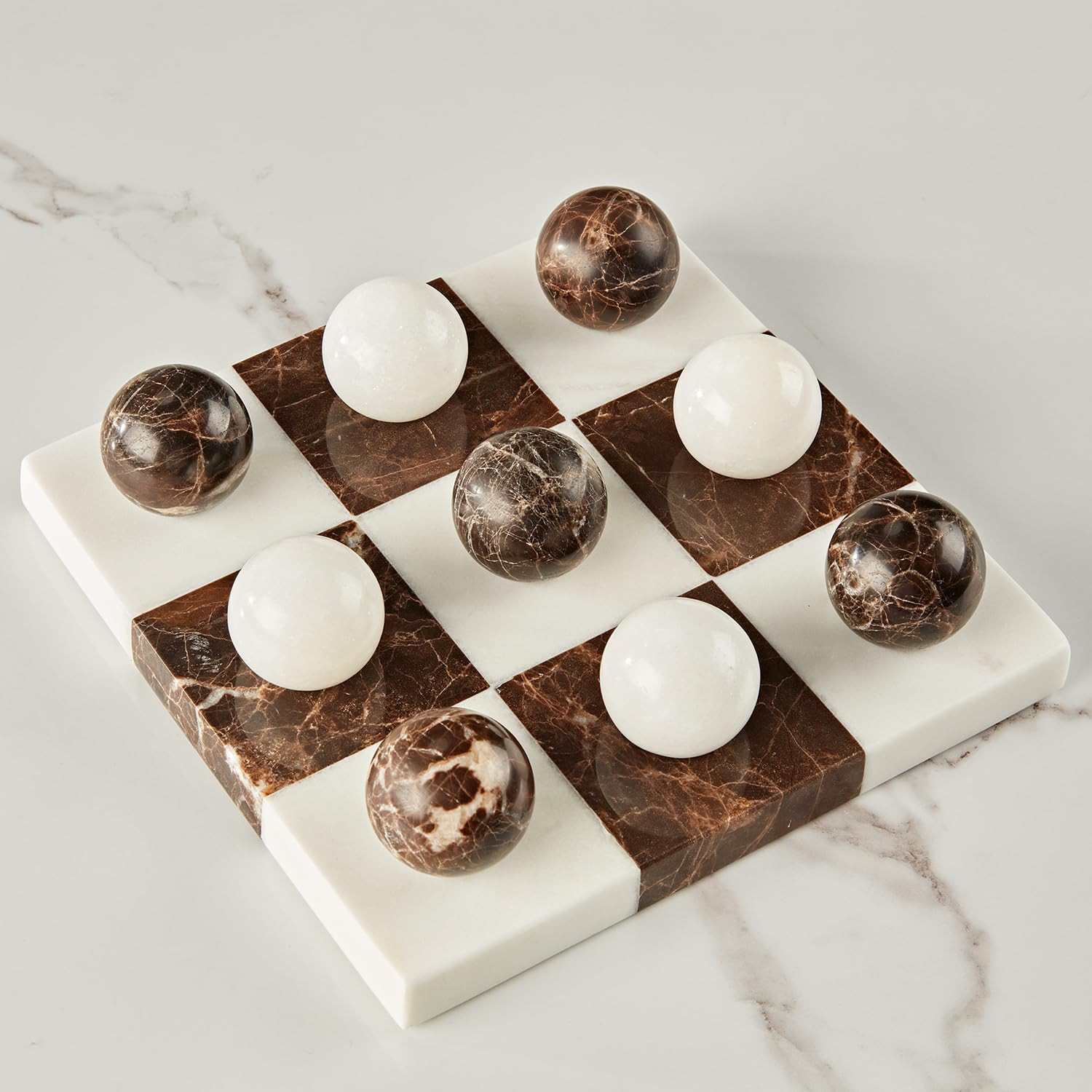 Marble Board,Marble Set - Board Game, Baswara Marble, Italian Brown Marble,Handmade Board Game | Amazon (US)