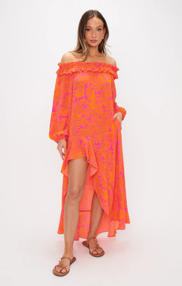 Bobbi Maxi Dress ~ Fuchsia Shells Pebble | Show Me Your Mumu