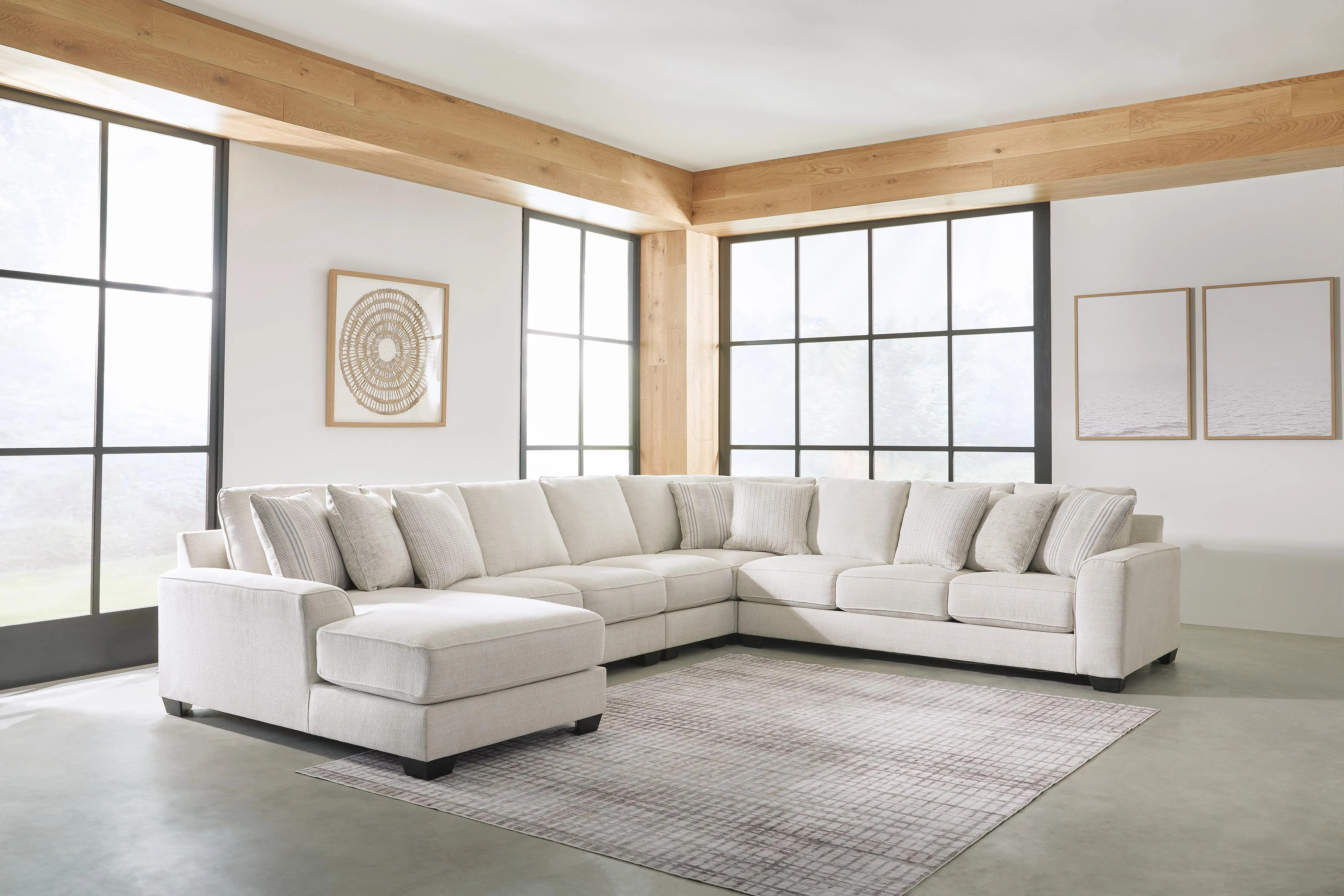 Lerenza 5-Piece Sectional with Chaise | Ashley | Ashley