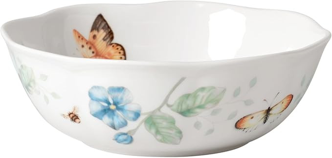 Lenox 806735 Butterfly Meadow All-Purpose Bowl, 1-Piece, 6.25' L x 6.25' W x 2.3' H, 20-Fl oz, Se... | Amazon (US)