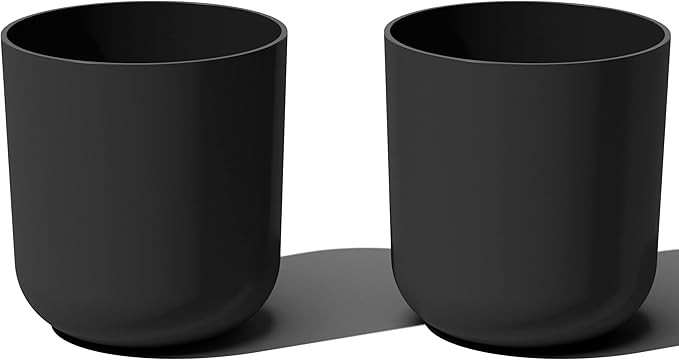 Veradek Round Lima Planter Pots for Indoor/Outdoor Garden Use | Made from Plastic - Concrete Mix ... | Amazon (US)
