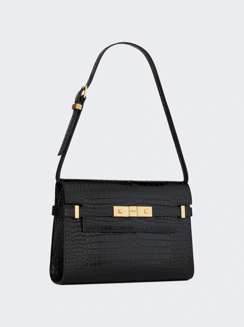 Manhattan Small Shoulder Bag Black | The Webster