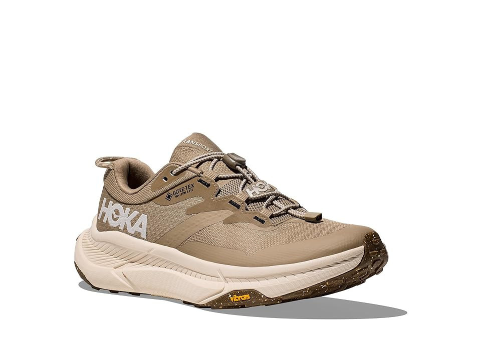 Hoka Transport GORE-TEX(r) Women's Shoes Dune/Eggnog : 9.5 B - Medium, Synthetic | Zappos