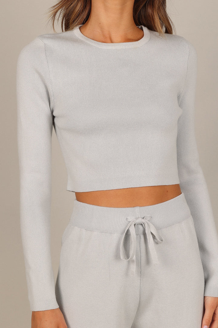 Ayers Long Sleeve Set - Grey | Petal & Pup (US)