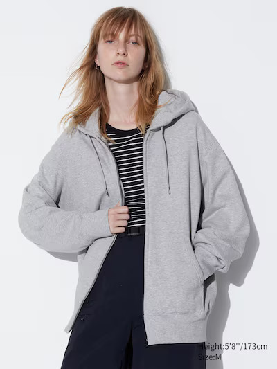 Sweat Full-Zip Long-Sleeve Hoodie | UNIQLO US | UNIQLO (US)
