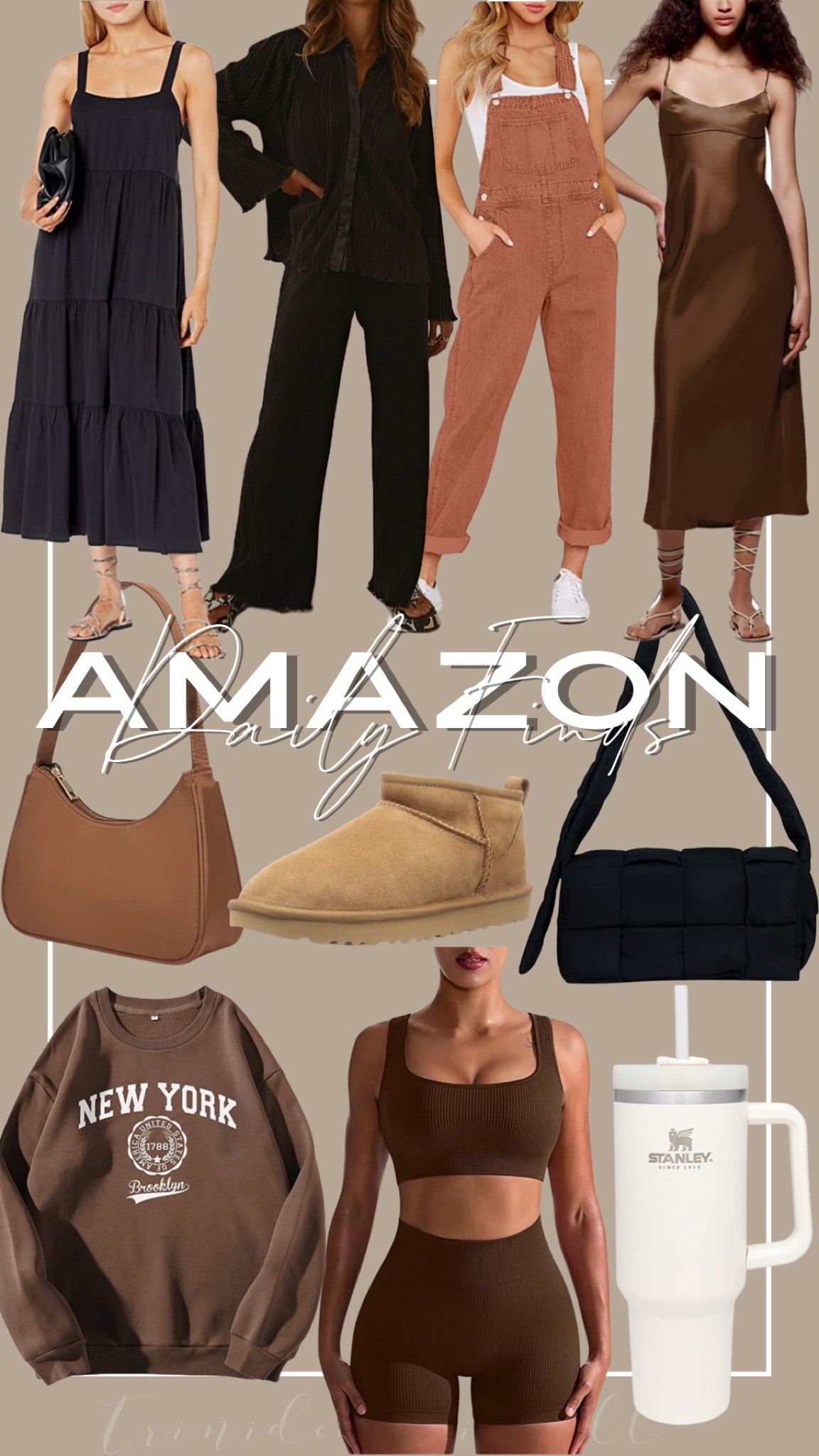 Amazon daily’s finds

Woven Cotton Padded Women Shoulder Bag Brands Designer Stuffing Down Crossbody Bags for Women 2021 Knitting Handbag

Stanley Big Grip Travel Quencher Cream, 1 EA

FUFUCAILLM Women's Off Shoulder Satin Tube Top Maxi Dresses Sexy Sleeveless Wedding Guest Party Cocktail Evening Formal Dress

Shoulder Bags for Women, Cute Hobo Tote Handbag Mini Clutch Purse Zipper Closure

UGG Women's Classic Ultra Mini Ankle Boot

luvamia Women's Casual Stretch Adjustable Denim Bib Overalls Jeans Pants Jumpsuits

OQQ Workout Outfits for Women 2 Piece Seamless Ribbed High Waist Leggings with Sports Bra Exercise Set

Women 2Pcs Casual Outfits Set Button Down Long Sleeve Shirt High Waist Pleated Pants Sets Streetwear Loungewear

The Drop Women's Britt Tiered Maxi Tent Dress

SheIn Women's Casual Long Sleeve Round Neck Slogan Graphic Pullover Sweatshirt

#LTKstyletip #LTKunder50 #LTKunder100