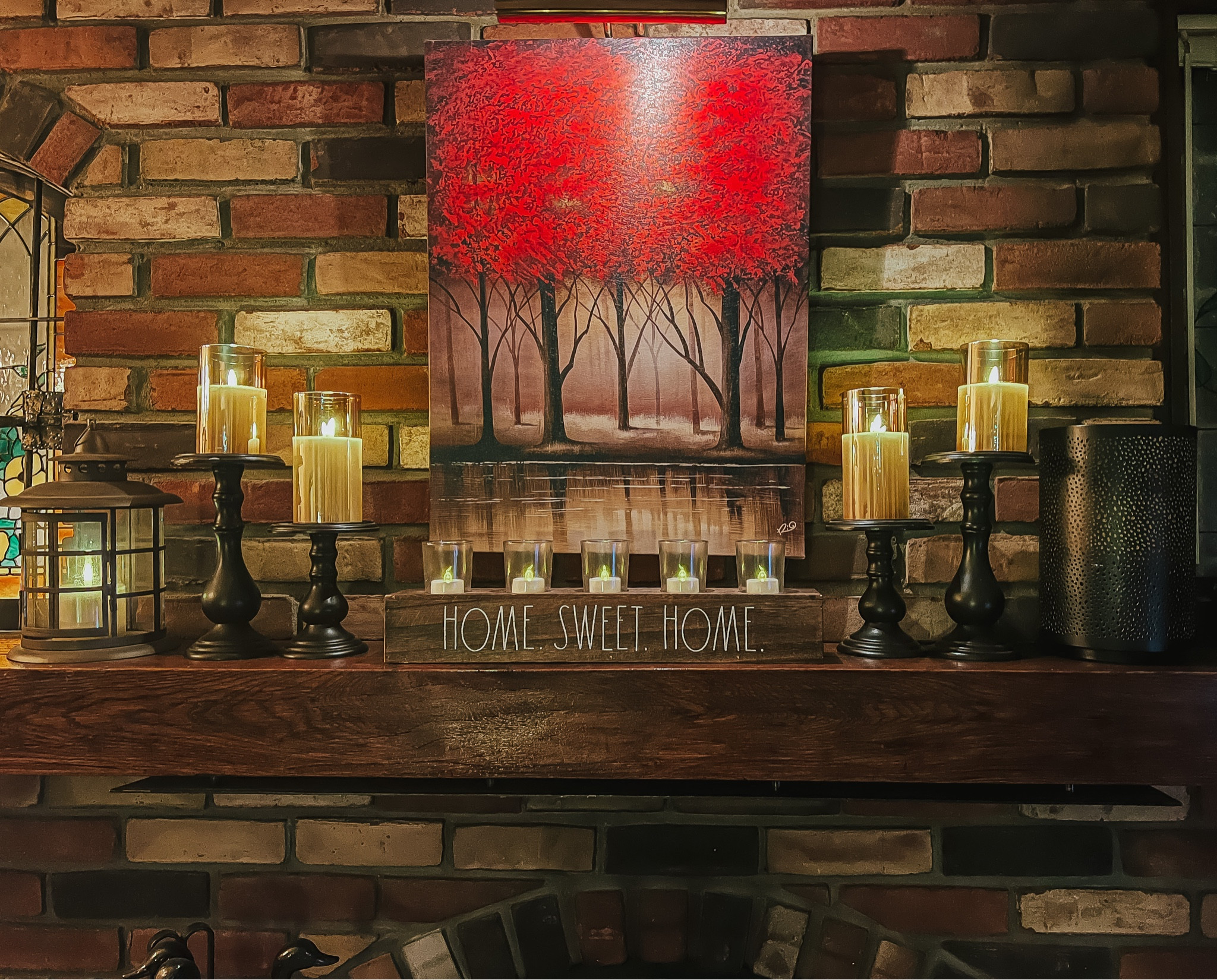 Fireplace mantle decor - home decor - fall decor - fall home decor - battery operated candles - tea lights - Amazon Home - Amazon Finds 

#LTKSeasonal #LTKunder50 #LTKhome