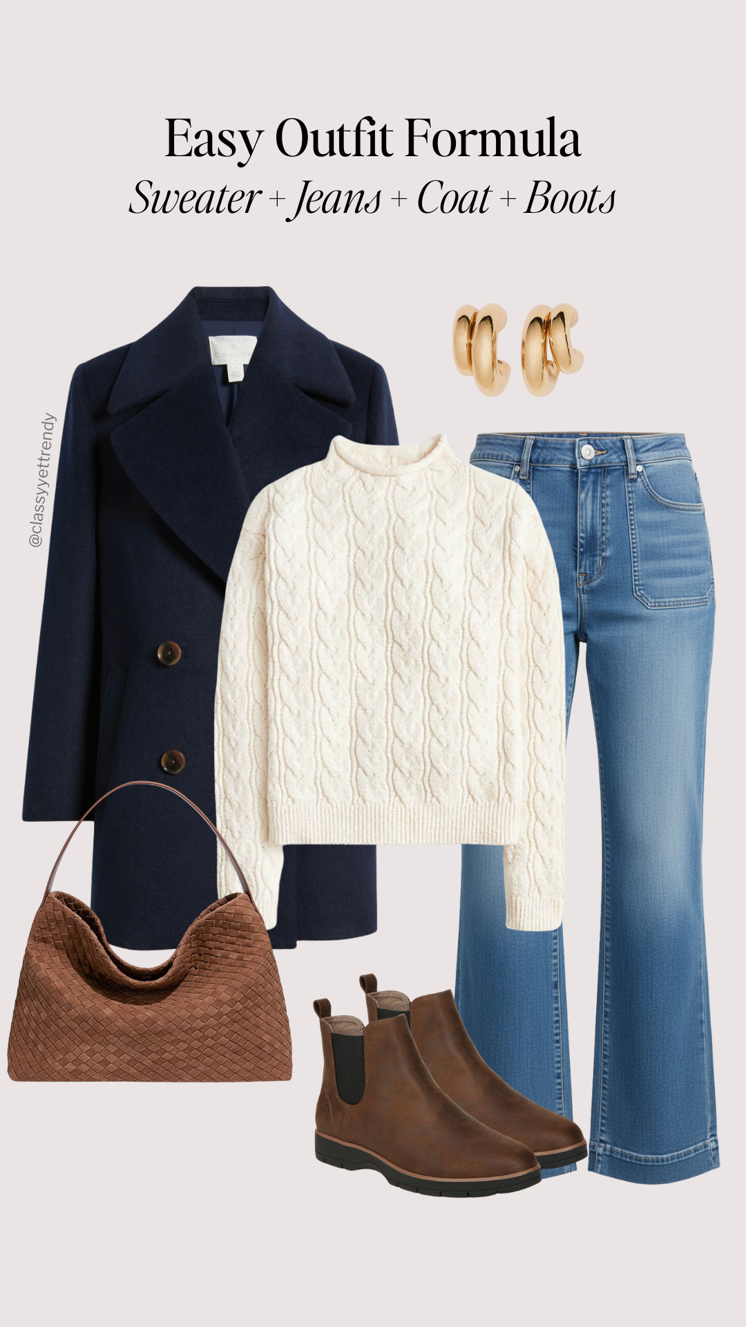 6 outfits using the Easy Outfit Formula: Sweater + Coat + Jeans + Boots  ✔️ Use this outfit formula to get dressed quickly 👏  Build your outfits effortlessly so you can get ready and head out the door in no time! 

how to style, winter outfit, elevated casual outfit, workwear, smart casual

#stylehacks #stylingtips #howtostyle #outfitreel #founditonamazon  

 