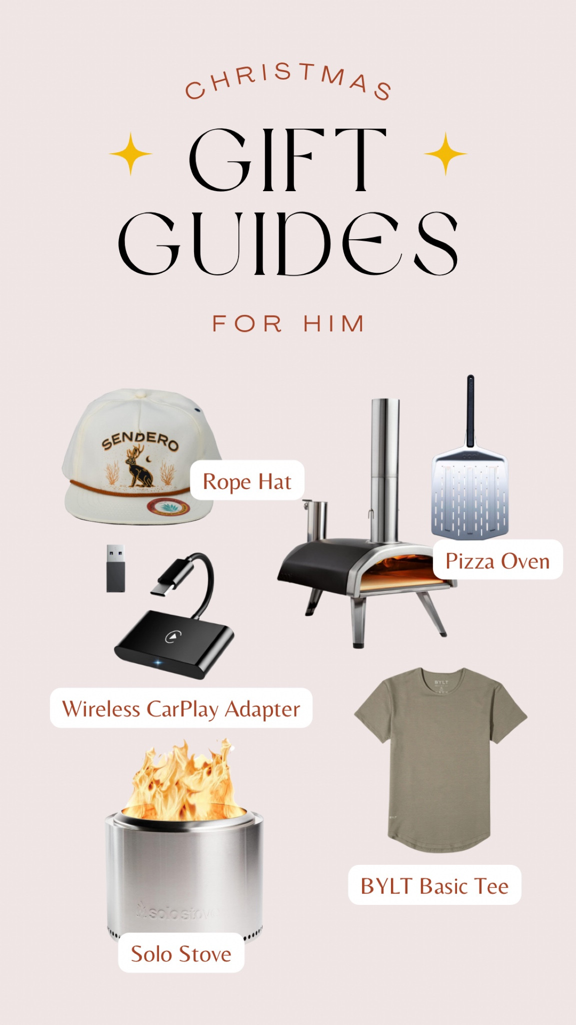 Gift guide: for him

Not linked: BYLT basic tee

Pizza oven / solo stove / men’s style

#LTKHoliday #LTKGiftGuide #LTKmens