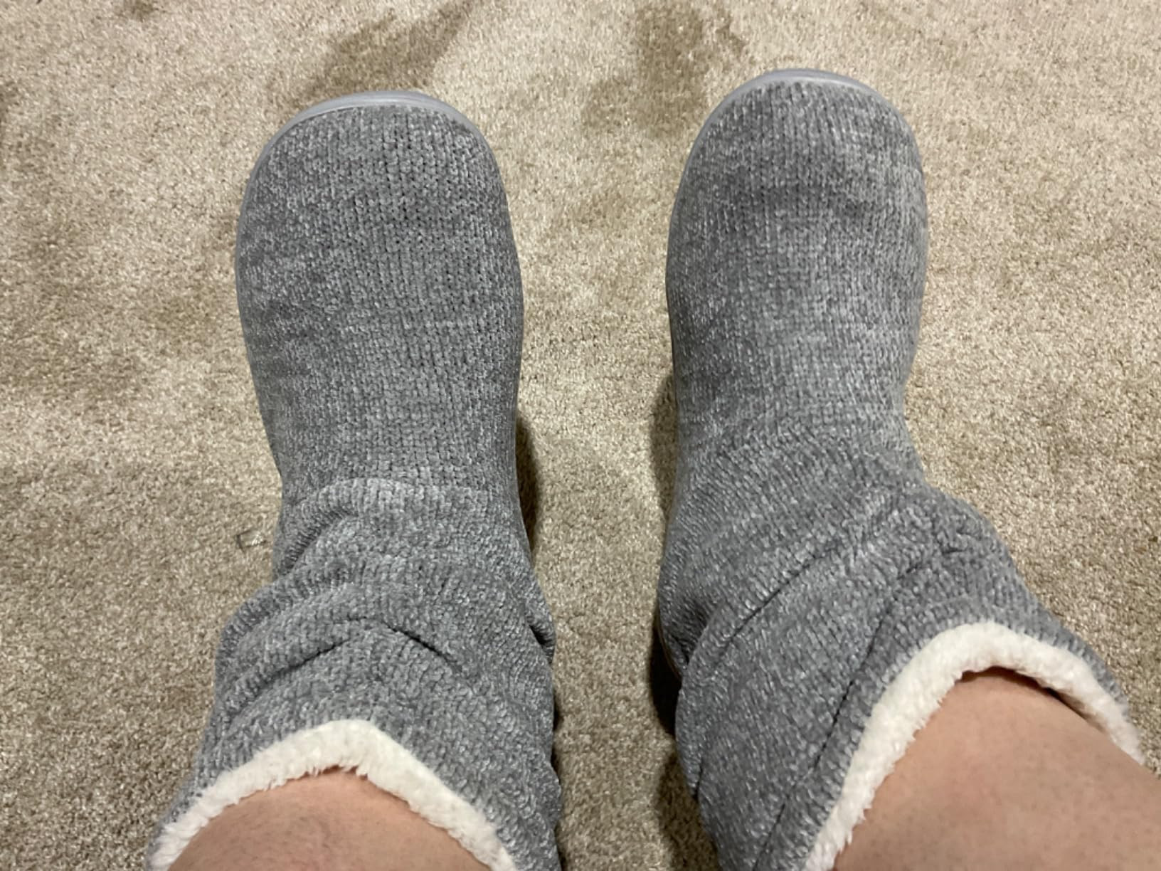 LongBay Women's Chenille Knit Bootie Slippers Cute Plush Fleece Memory Foam House Shoes | Amazon (US)