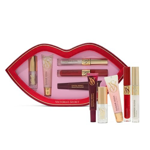 Victoria's Secret 5 Piece Assorted Lip Gloss Gift Set, Flavored Gloss for Women | Amazon (US)