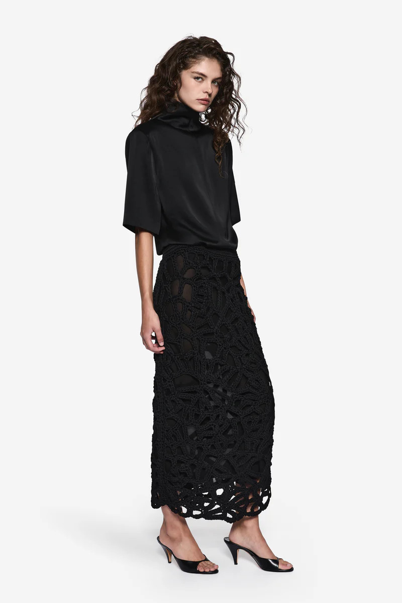 HAND WOVEN CROCHET SKIRT | MISHA