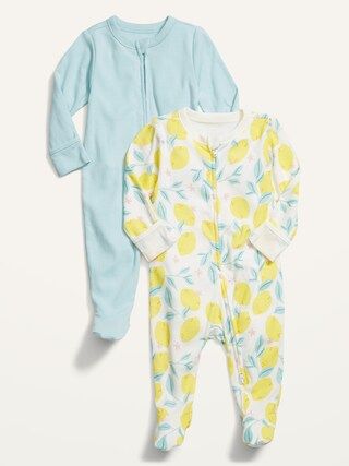 Unisex Footed One-Piece 2-Pack for Baby | Old Navy (US)