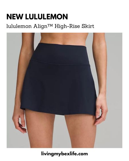 New lululemon Align High-Rise Skirt in True Navy blue 

Align dress, lululemon skirt, cascadia green, kayak blue light, navy blue lululemon, define jacket cropped, lulu BBL jacket, cropped lulu jacket, tennis outfit, pickleball

#LTKActive #LTKFitness #LTKFindsUnder100