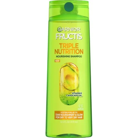 Garnier Fructis Triple Nutrition Shampoo Dry to Very Dry Hair 12.5 fl. oz. | Walmart (US)