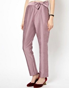 ASOS Trousers With Bow Detail | ASOS UK