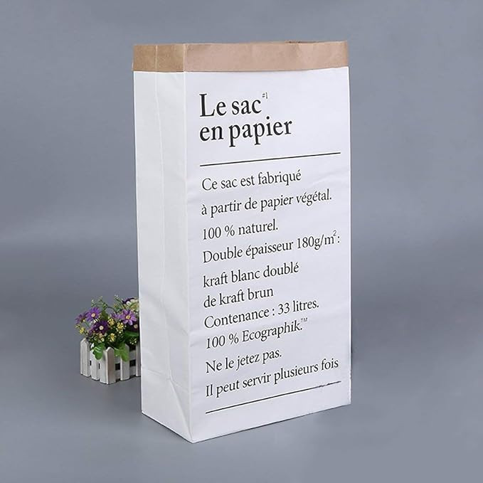 JameStyle26 Aufbewahrungsbox Papiersack Kraftpapier Geschenk Tüte Beutel Mülleimer Papiertüte ... | Amazon (DE)