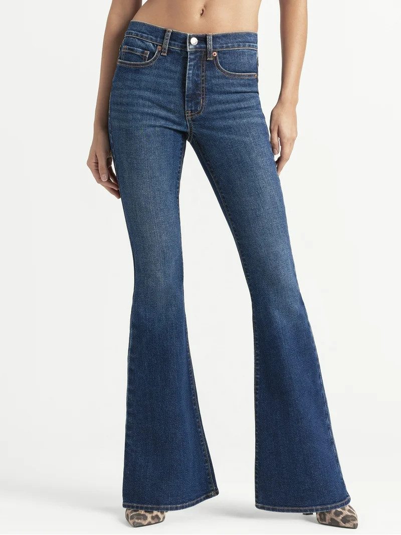Jessica Simpson Women's Daisy Fitted Flare Jeans, Sizes 2-16 | Walmart (US)