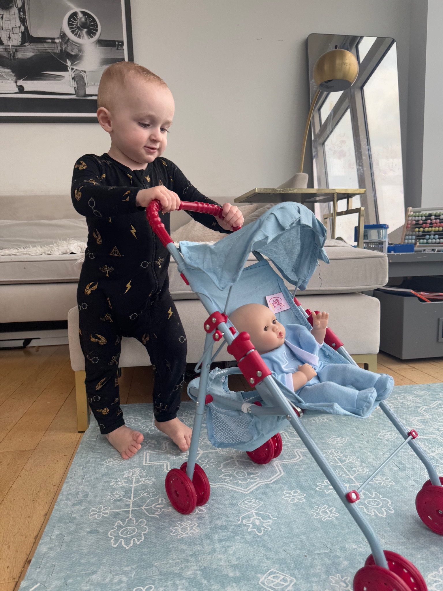 Georgie loves his new baby doll and stroller 

#LTKFamily #LTKKids #LTKBaby