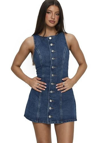 Princess Polly Yumiko Denim Romper Mid Wash | Amazon (US)