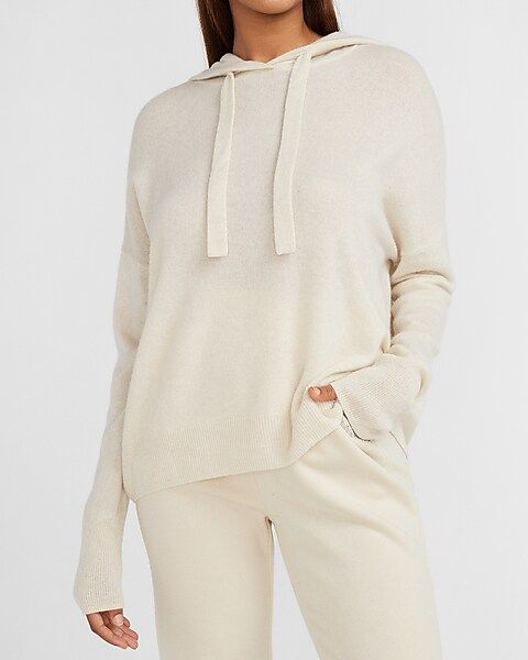 Express X You Cashmere Hooded Sweater | Express
