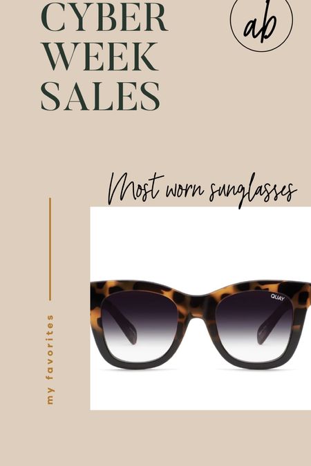 Most worn sunglasses on sale 

#LTKunder100 #LTKsalealert #LTKunder50