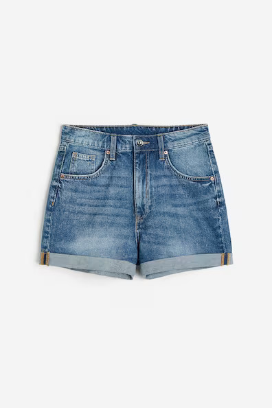 H & M - Jeansshorts High Waist - Blau | H&M (DE, AT, CH, NL, FI)
