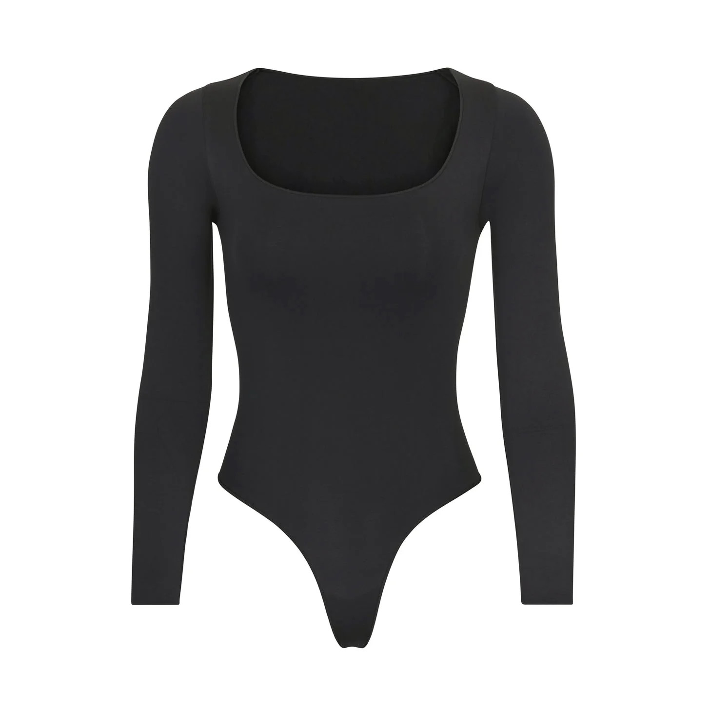 ESSENTIAL LONG SLEEVE SCOOP NECK BODYSUIT | SKIMS (US)