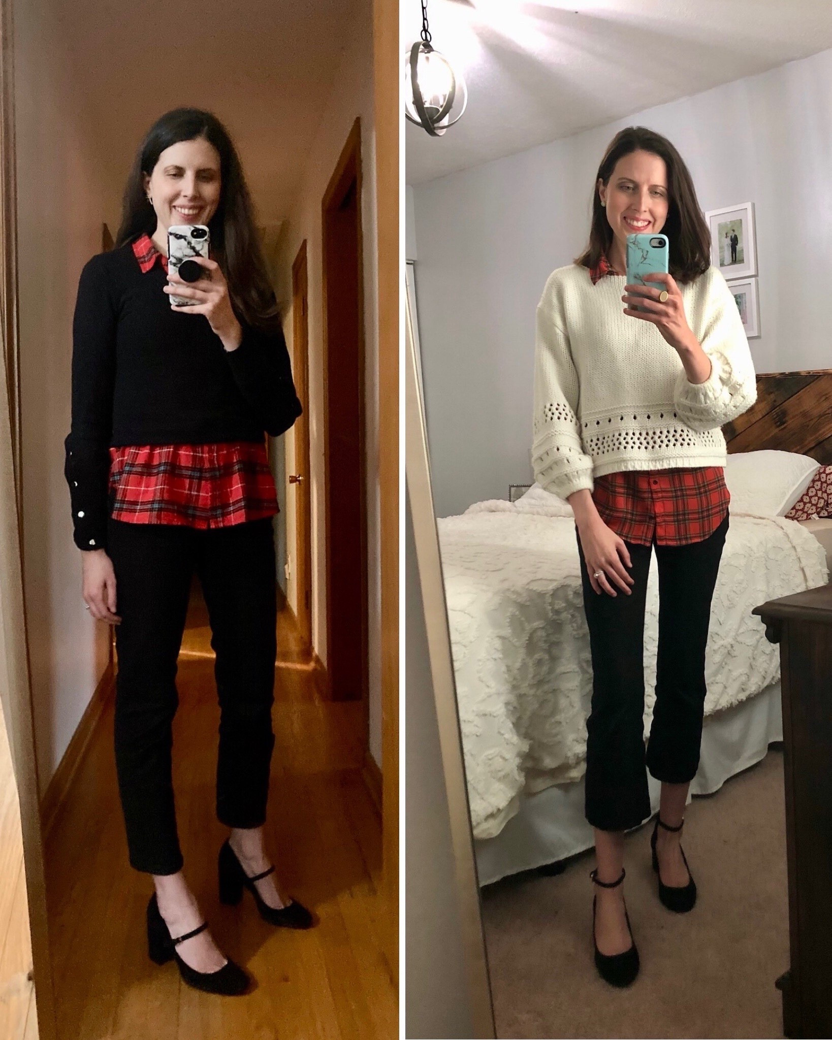 Two plaid holiday outfits 

#LTKHoliday #LTKFindsUnder100 #LTKootd