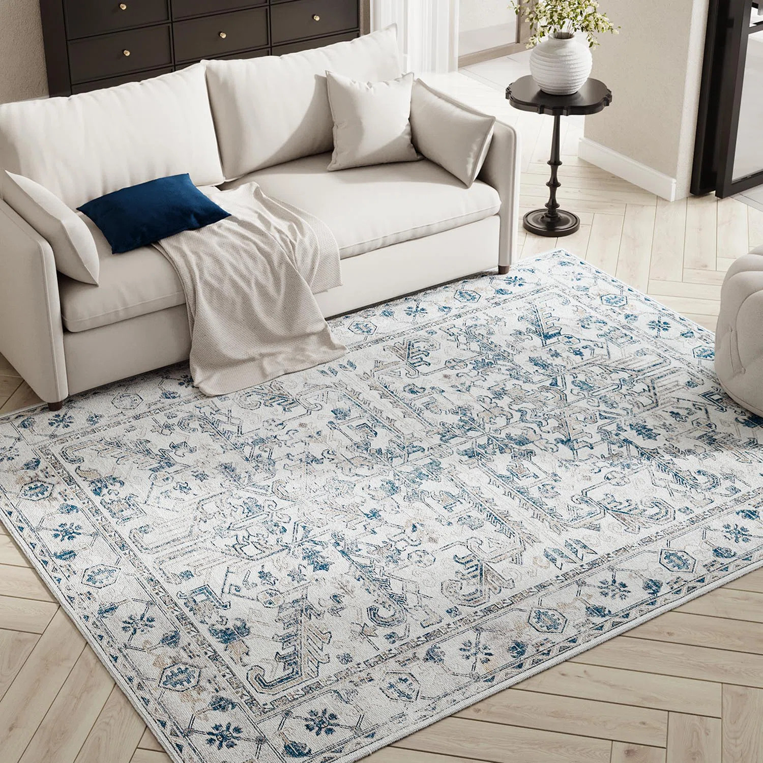 Nonce Area Rug with Non-Slip Backing | Wayfair North America