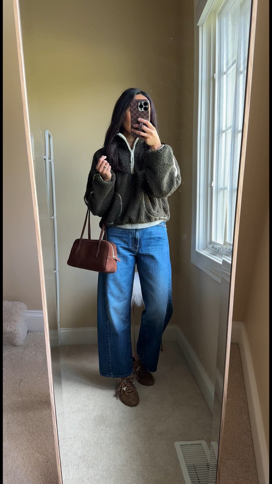 Jeans on sale 30% off with code ANTHRO30. I sized up. 
Pullover on sale for $35. True to size. 
Suede bag on sale 40% off. 
Suede sneaker mules. 


#LTKOver40 #LTKSaleAlert #LTKootd