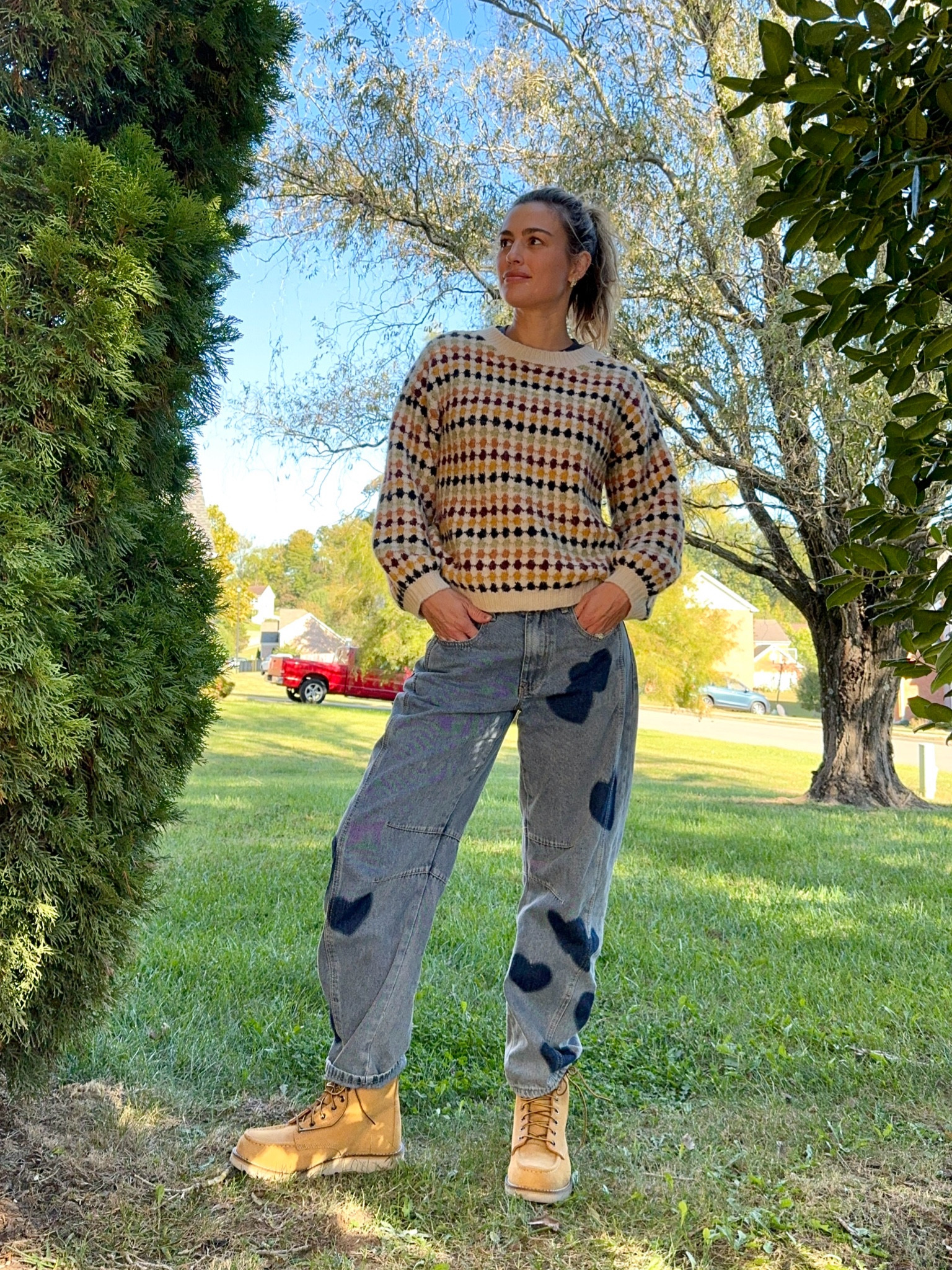Casual fit for a running errands type of day. 

Order true to size in the Amazon jeans… I took someone else’s advice and ordered up a size… wish I wouldn’t have. 

Use code CARISSACULINER for 15% off #melindamaria jewelry! #casualfallfit #fallsweater #fallboots

#LTKSeasonal #LTKSaleAlert