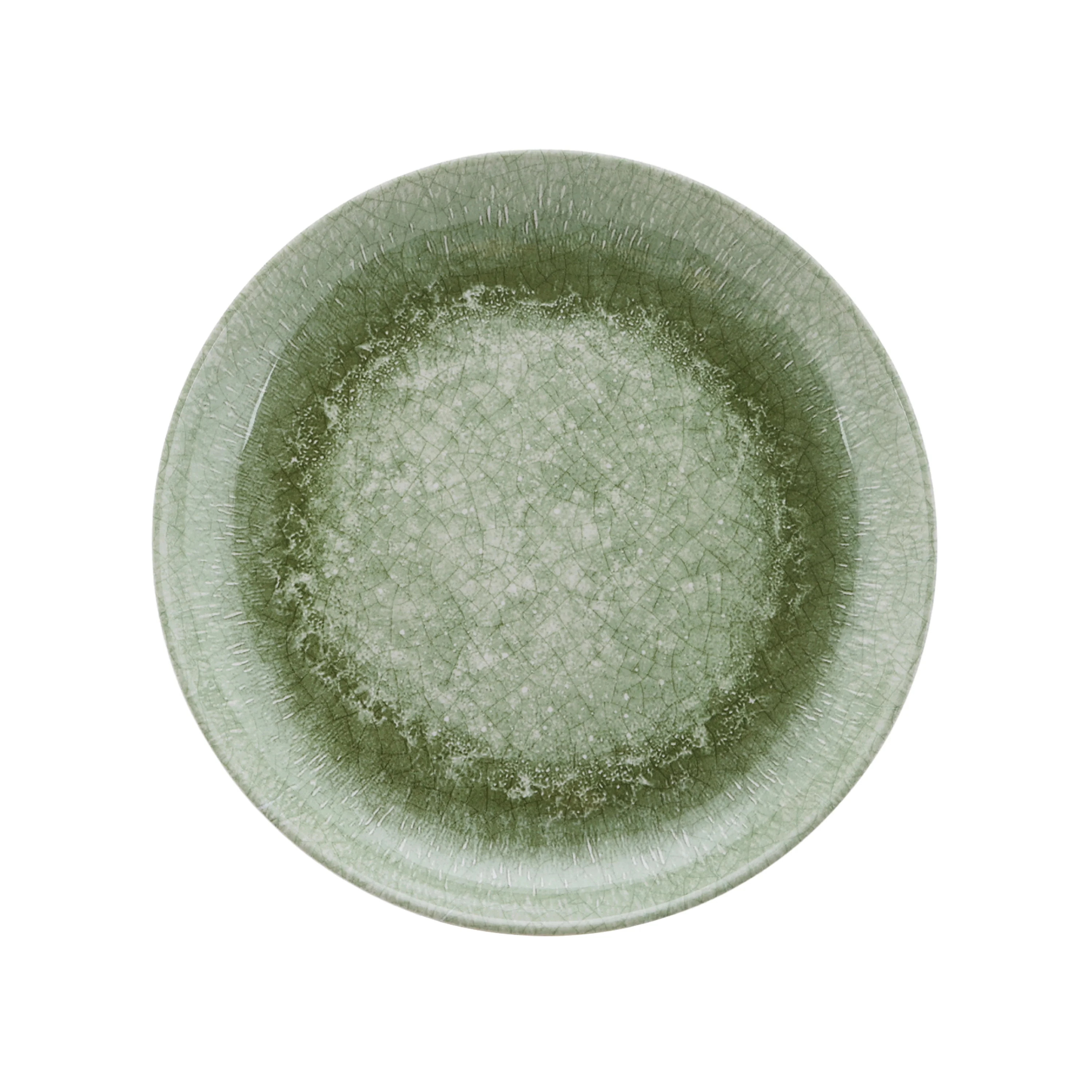 Better Homes and Gardens Bamboo Melamine Salad Plate, Green Reactive, 8.75 inch | Walmart (US)