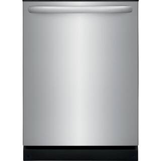 Frigidaire 24 in Top Control Built in Tall Tub Dishwasher with Plastic Tub in Stainless Steel wit... | The Home Depot
