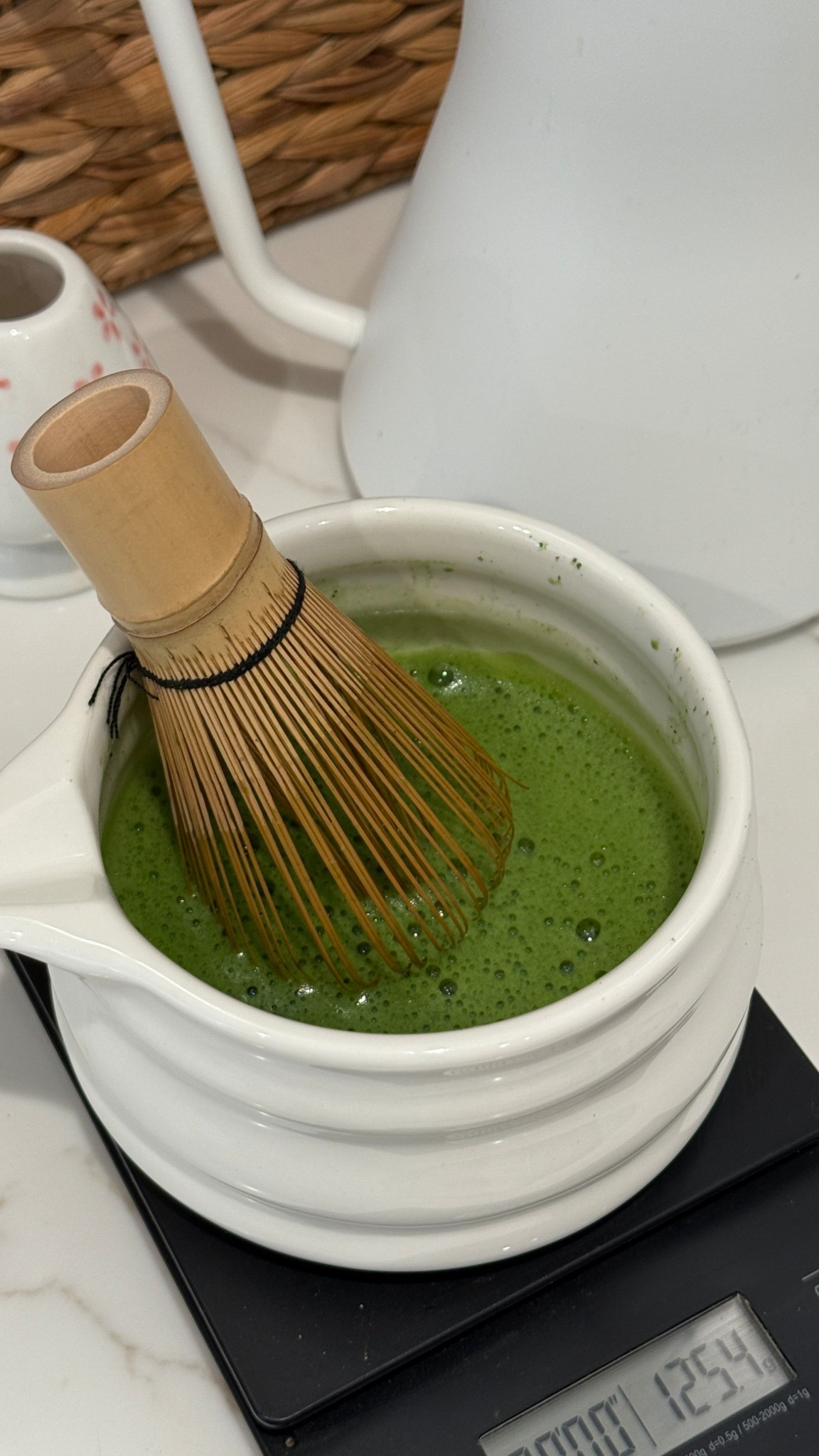 bright green matcha 🍵 #matcha #whisk 

#LTKHome #LTKmorningroutine #LTKmomlife