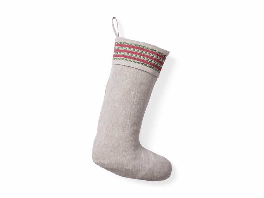 Natural Jute Stripe Stocking | Arhaus | Arhaus