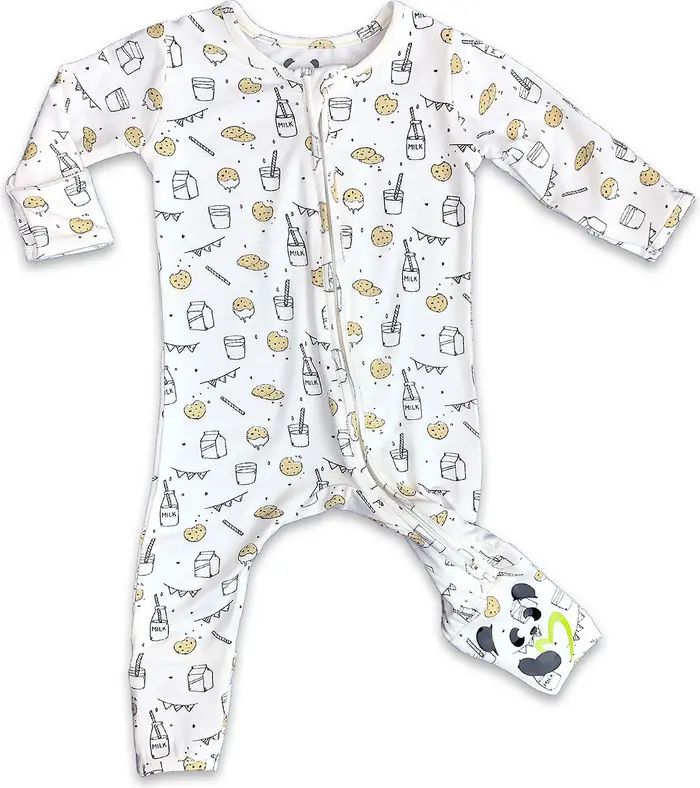 Kids' Milk & Cookies Convertible Footie Pajamas | Nordstrom