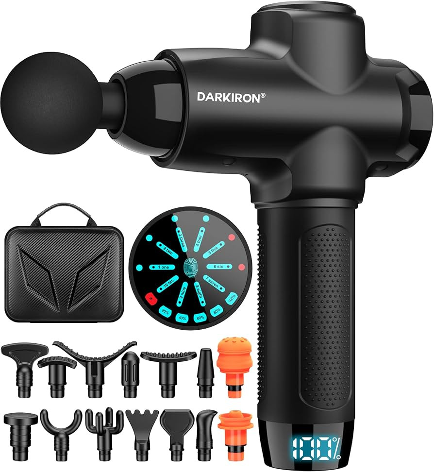 DARKIRON Massage Gun Deep Tissue, Handheld Percussion Muscle Massage Gun for Athletes - with 15 M... | Amazon (US)
