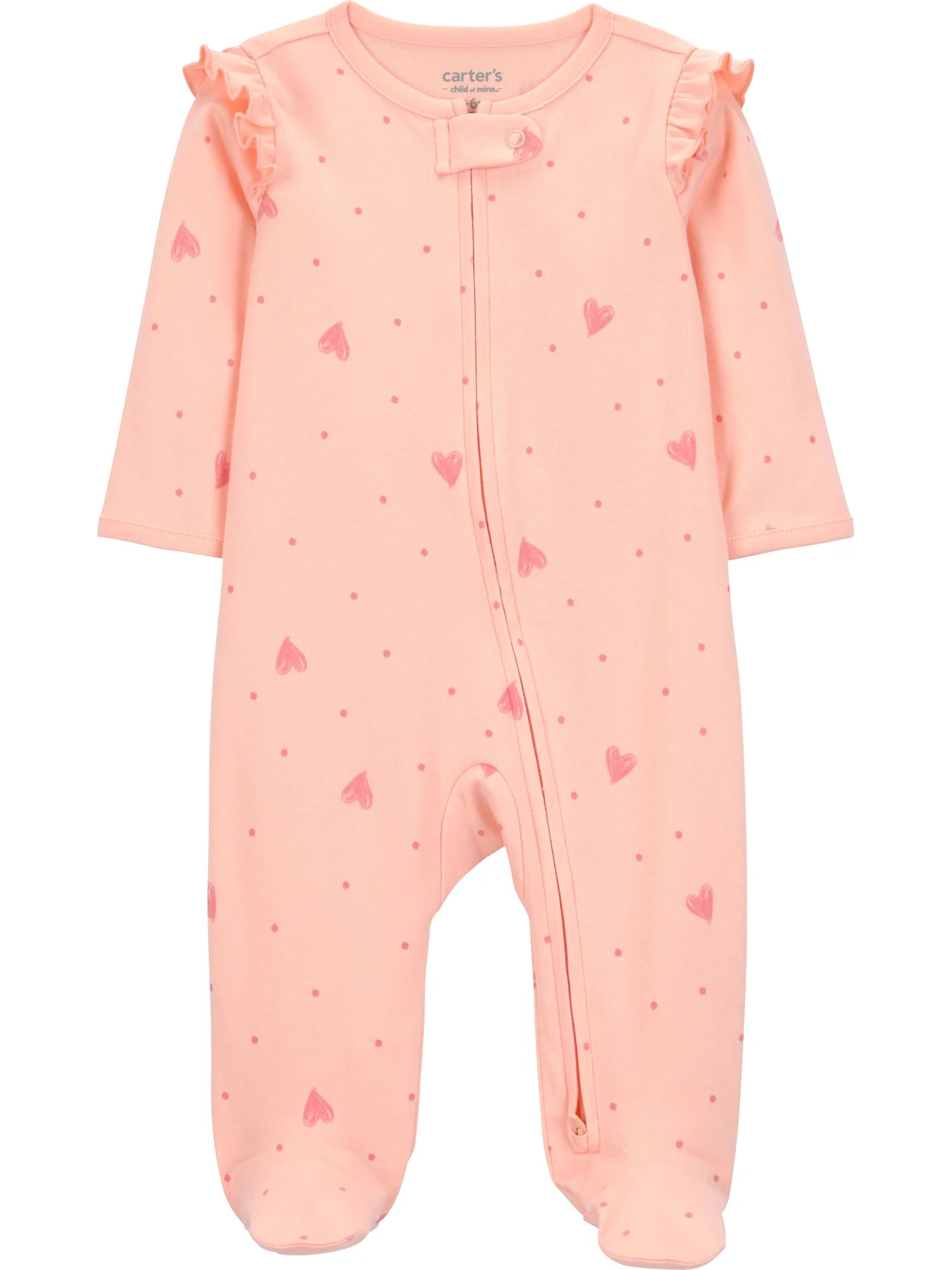 Carter's Child of Mine Baby Girl Sleep 'N Play, One-Piece, Sizes Premie-6/9 Months | Walmart (US)