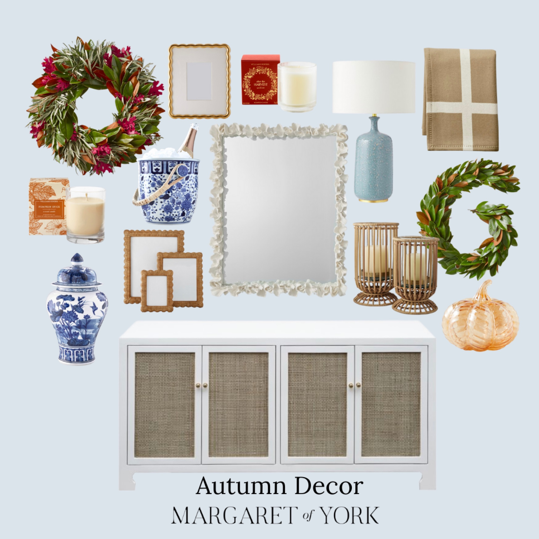 Fall home decor, fall console, thanksgiving, harvest season, white console, cane front console, entry table, mirror, fall entry, Williams sonoma 

#LTKSeasonal #LTKhome