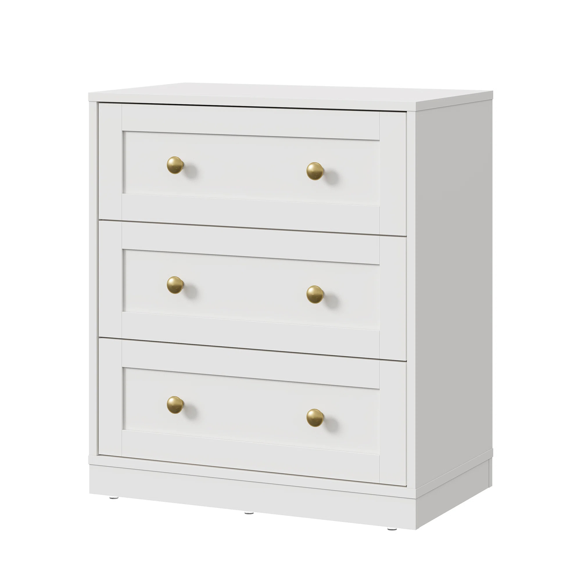 Yokota Wood 3 Drawer Dresser | Wayfair North America