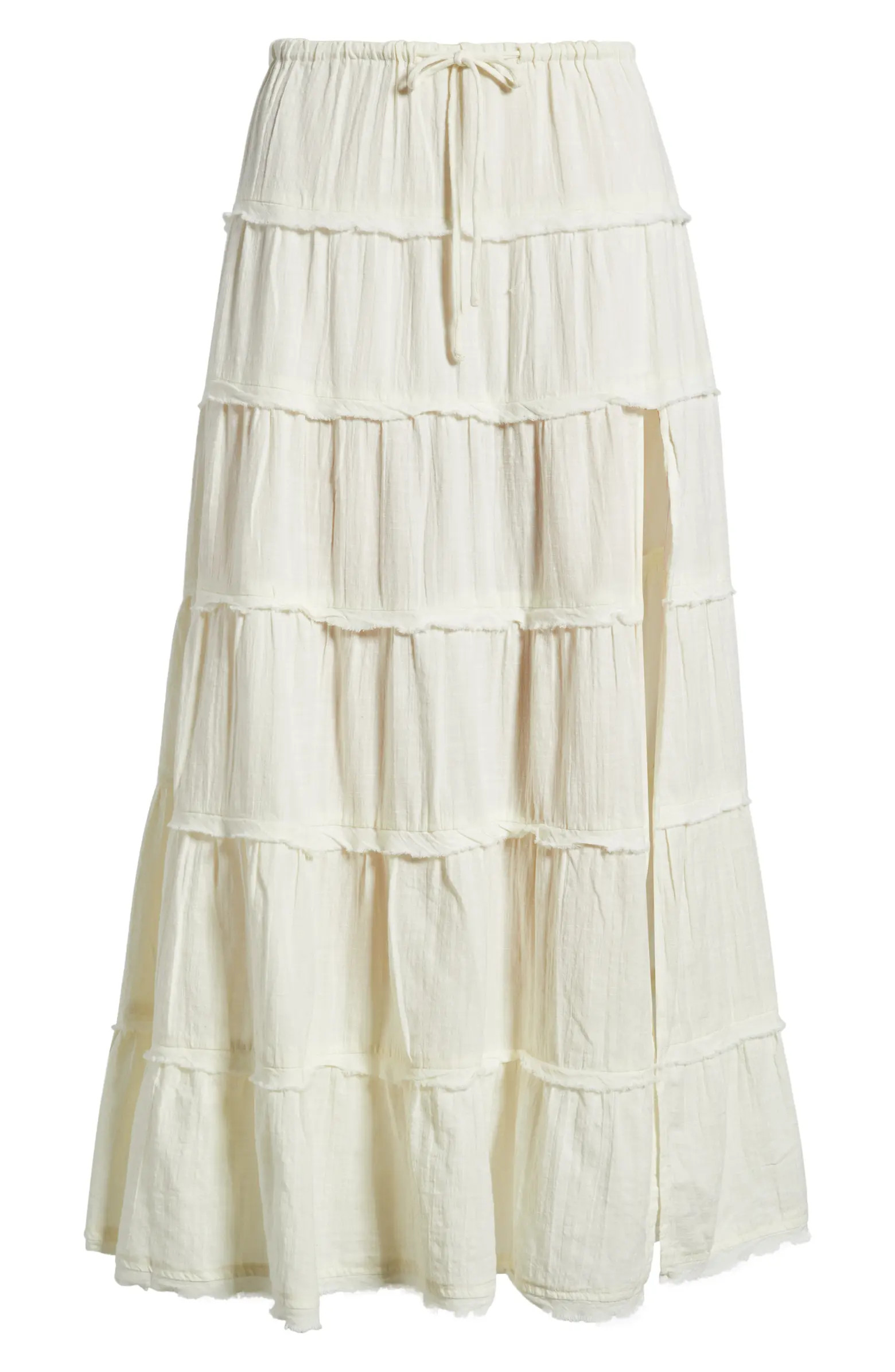 Nova Tiered Gauze Midi Skirt | Nordstrom