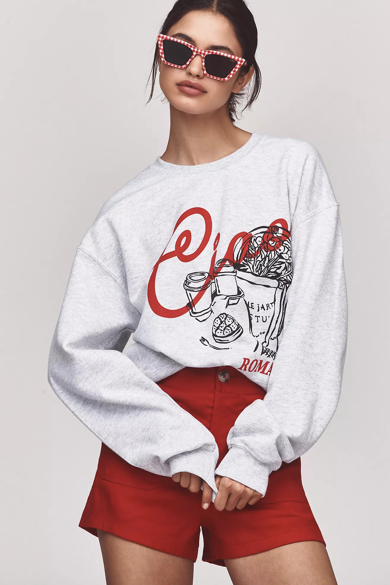 By Anthropologie Ciao Cafe Sweatshirt | Anthropologie (US)
