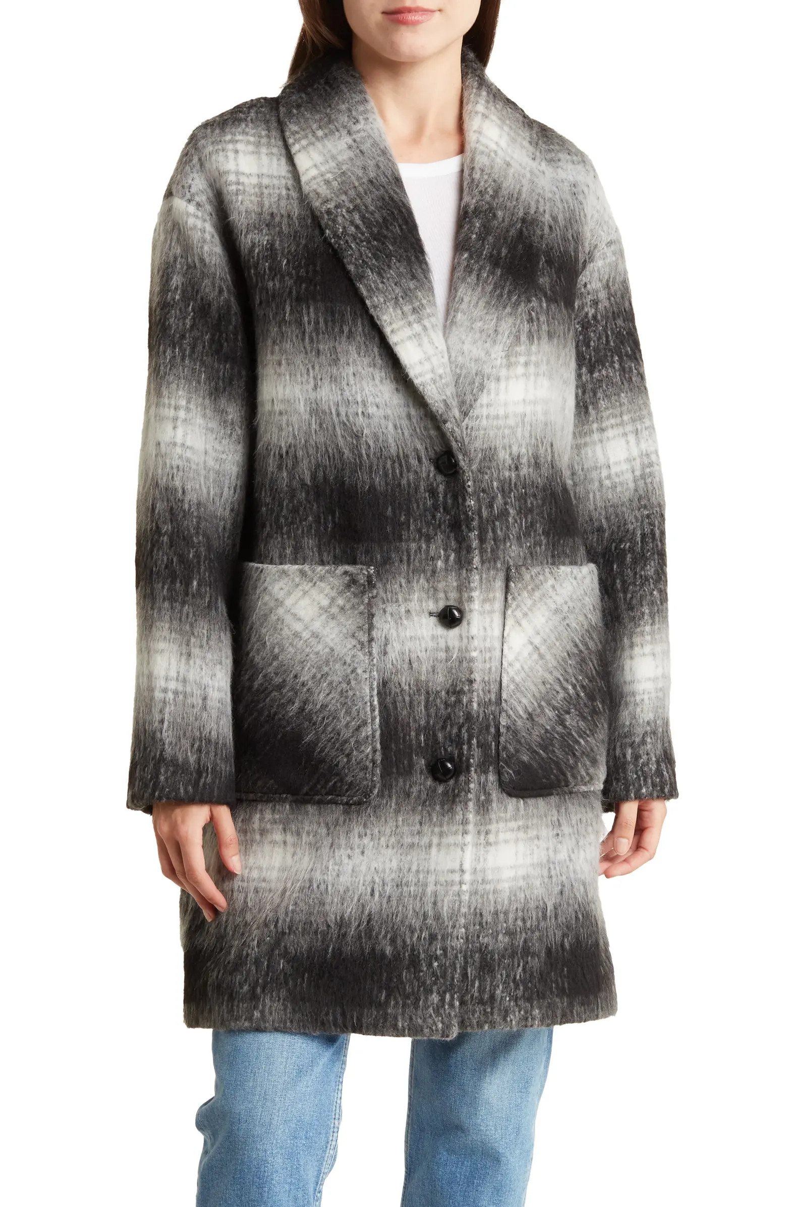 Oversize Pocket Shawl Collar Coat | Nordstrom Rack