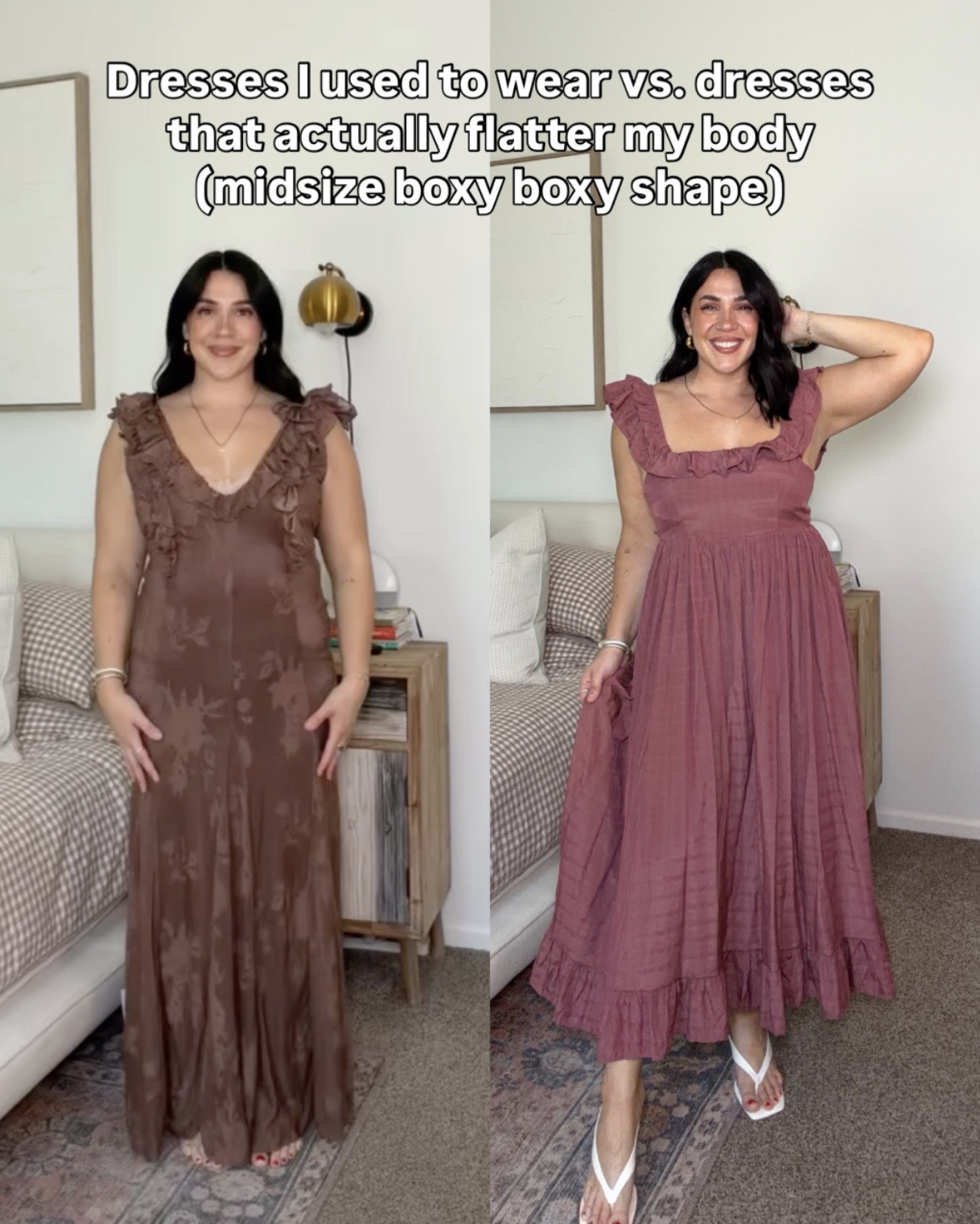 Dresses I used to wear vs the ones I pick now :) A-line design is key for boxy body, creates balance & cinches at the waist! 

Size L in all Amazon except yellow runs big! M in the rest

#LTKMidsize #LTKSeasonal #LTKSaleAlert