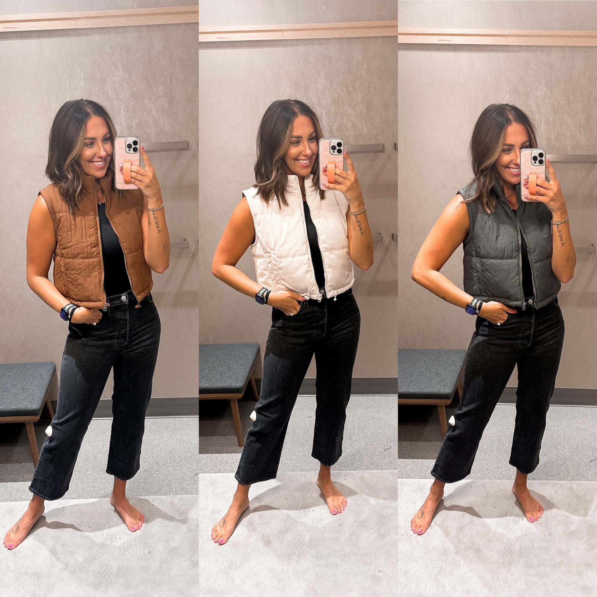 Y’all know I’m a sucker for a puffer vest and these are so cute!! PS let’s just pretend I’m wearing a long sleeve tee 🤣

Vest-medium
Jeans-29


#LTKsalealert #LTKstyletip #LTKxNSale
